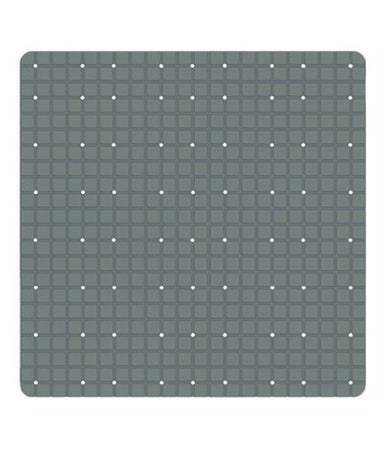 Tappeto Tappetino Pvc Antiscivolo Per Vasca Bagno Doccia 52 X 52 Cm Grigio 79767