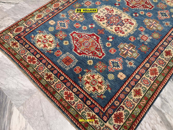 Tappeto-Uzbek-Kazak-Gold---Nuovo-212x153-Tappeto-Geometrico-Orientale-Originale