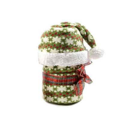 Coperta natalizia con cappello per decorazioni natalizie