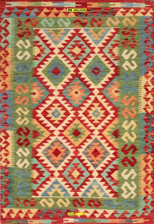 Tappetp Kilim Orientale Originale Vaziri Melange 150x102cm Tappeto Unico Con Certificato Lana, Colori Vegetali Melange, Disegno Moderno, Double Face Casa e cucina/Tessili per la casa/Tappeti e tappetini/Tappeti Mollaian Tappeti - Lecce, Commerciovirtuoso.it