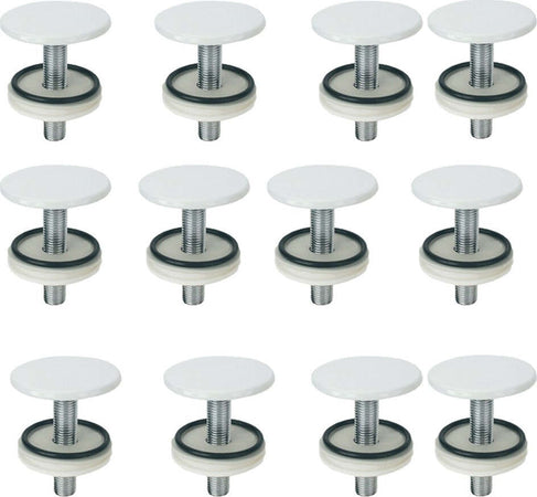 Tappo Copri Foro Per Bidet Lavabo Lavello Ottone Bianco Fai da te/Attrezzature per cucine e bagni/Attrezzature per bagni/Rubinetti per bidet Ogomondo - Martina Franca, Commerciovirtuoso.it