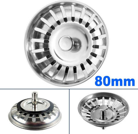 Tappo-Lavello-80mm-Cucina-Ricambio-Lavandino-Rifiuti-Scarico-Piletta-Universale