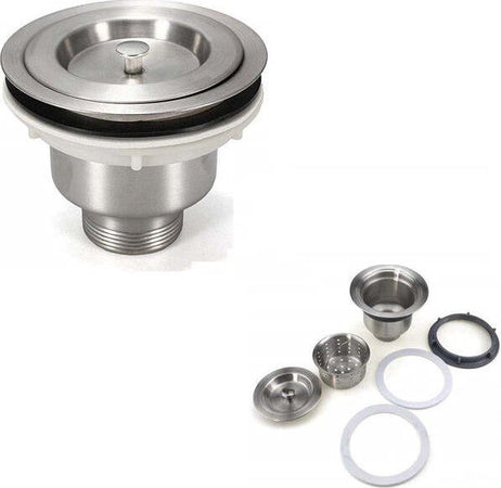 Tappo-Piletta-Di-Scarico-Per-Lavello-Universale--10076-Copertura-Acciaio-Inox