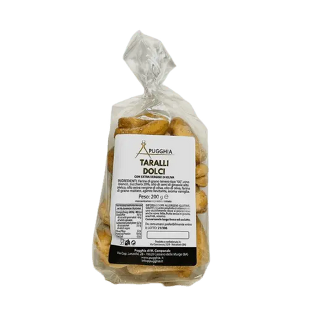 Taralli dolci pugliesi al vino da 200 g. - Pugghia