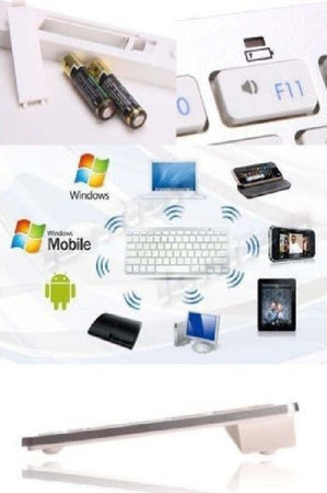 TASTIERA BLUETOOTH ITALIANO WHITE-MELA Bluetooth Silenziata Ipad, Smartphone Elettronica/Informatica/Accessori/Accessori per Tablet PC/Tastiere Trade Shop italia - Napoli, Commerciovirtuoso.it