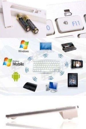 Tastiera Bluetooth Italiano White-mela Bluetooth Silenziata Ipad, Smartphone Elettronica/Informatica/Accessori/Accessori per Tablet PC/Tastiere Trade Shop italia - Napoli, Commerciovirtuoso.it