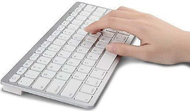TASTIERA QWERTY BLUETOOTH WIRELESS PER TABLET SMARTPHONE SMART TV PC BIANCA SLIM Elettronica/Informatica/Accessori/Accessori per Tablet PC/Tastiere Trade Shop italia - Napoli, Commerciovirtuoso.it