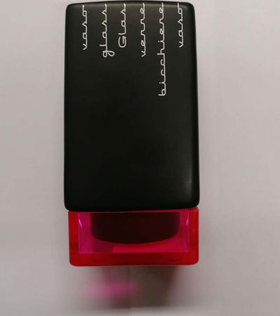 TATAY---BICCHIERE-PORTASPAZZOLINI-IN-CERAMICA-NERA-E-PVC-FUCSIA