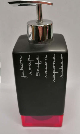 TATAY---DISPENSER-IN-CERAMICA-NERA-E-PVC-FUCSIA