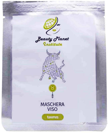 Taurus Maschera Viso 25 Ml Beauty Planet Institute Maschera Viso Pronta All'uso in Foglio Di Viscosa
