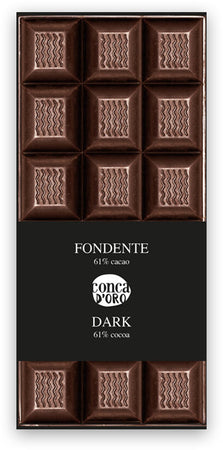 Tavoletta di Cioccolato Fondente Cacao 61% 100gr. Tavoletta Artigianale di Cioccolato Dark Alimentari e cura della casa/Snack dolci e salati/Cioccolata/Barrette/Tavolette Conca d’Oro - Campiglia Marittima, Commerciovirtuoso.it