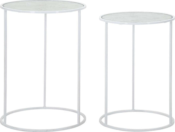 Tavolinetti-struttura-in-ferro-color-bianco-ripiano-in-vetro-per-interni-set-da-2