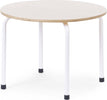 Tavolino-Tondo-Childhome-Metallo/Legno-Bianco/Naturale