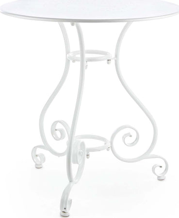 Tavolino tondo Etienne colorato in acciaio da giardino e bar per esterno Giardino e giardinaggio/Arredamento da giardino e accessori/Tavoli e tavolini/Tavoli standard Decor Space - Altamura, Commerciovirtuoso.it