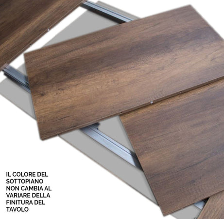 Tavolo-allungabile-90x180/284-cm-Volantis-Evolution-telaio-Antracite-Itamoby