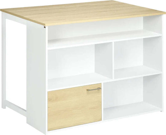 Tavolo-da-Bar-Moderno-in-MDF-per-2-Persone-con-4-Ripiani-Aperti-e-Armadietto,-116x79.5x91-cm-MN4835-953V00WTMN4