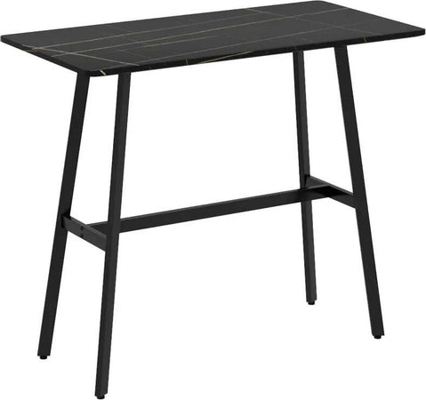 Tavolo-da-Bar-Rettangolare-per-4-Persone-in-MDF-e-Metallo,-118x58x98-cm,-Nero-HG683A-029V00BKHG6
