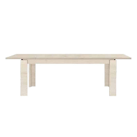 Tavolo Imab Manhattan in rovere sbiancato con 1 allunga 160x90x76.5 H cm.