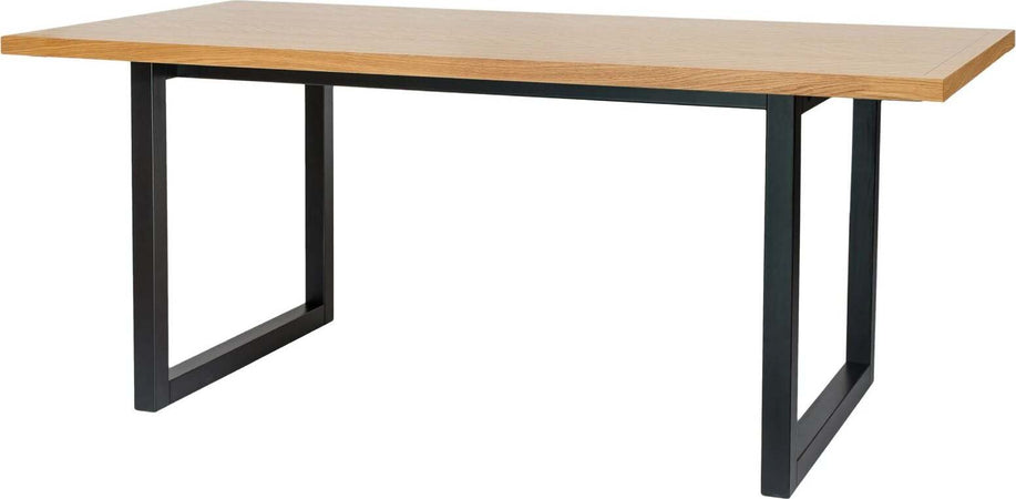 Tavolo in legno per cucina e soggiorno in legno con struttura in alluminio 180 x 90 cm Casa e cucina/Arredamento/Sala da pranzo/Tavoli da sala da pranzo Decor Space - Altamura, Commerciovirtuoso.it