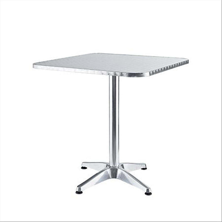 Tavolo quadrato in alluminio con piedi regolabili Giardino e giardinaggio/Arredamento da giardino e accessori/Tavoli e tavolini/Tavoli standard Decor Space - Altamura, Commerciovirtuoso.it