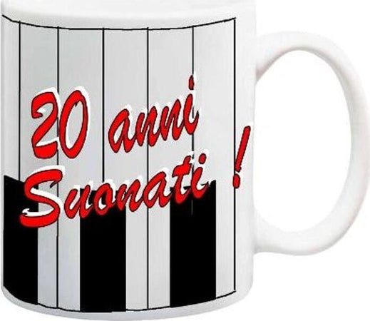 Tazza 20 Anni Suonati Tazza Ricordo In Ceramica Con Scatola Casa e cucina/Stoviglie/Piatti ciotole e vassoi/Tazze e piattini/Tazze e tazzine da caffè Kondorama - Martinsicuro, Commerciovirtuoso.it