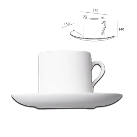 *STOCK* Applique In Gesso Ceramico TAZZINA 280x140x150mm 40W G9 IP20 - Eternal Parquet