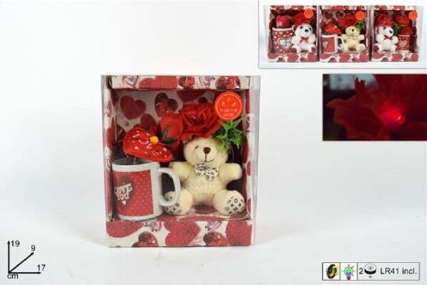 Tazza-Con-Orsetto-Fiore-E-Musica-Idea-Regalo-San-Valentino-Confezione-Assortite