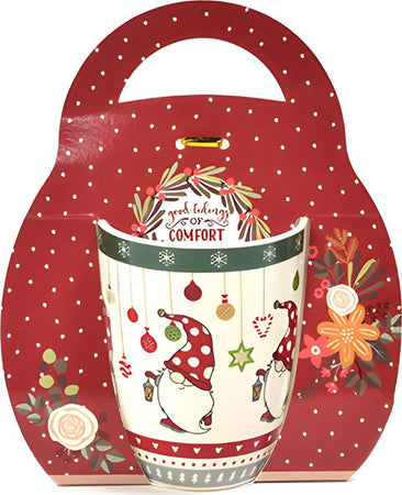 Tazza in ceramica natalizia con confezione regalo da 340 mL Ø 8,3 x 11,5 x h 10,5 cm Casa e cucina/Decorazioni per interni/Addobbi e decorazioni per ricorrenze/Decorazioni natalizie/Oggettistica MagiediNatale.it - Altamura, Commerciovirtuoso.it