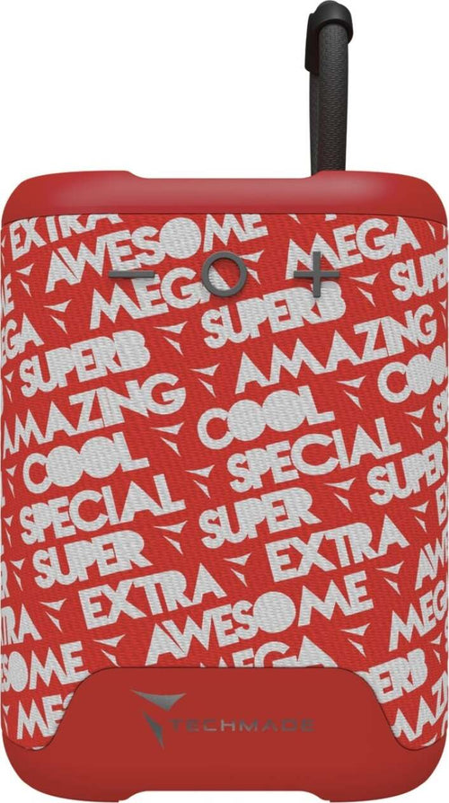 Techmade-Speaker-Portatile-Pattern-Red