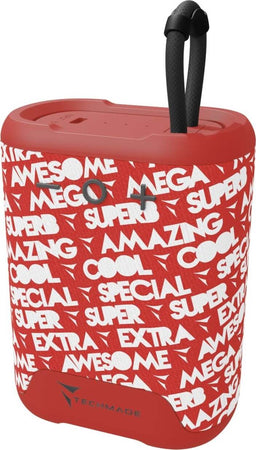 Techmade-Speaker-Portatile-Pattern-Red