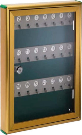 TECHNOMAX---BACHECA-PORTACHIAVI-IN-ALLUMINIO-BRONZATO---24-POSTI-NUMERATI