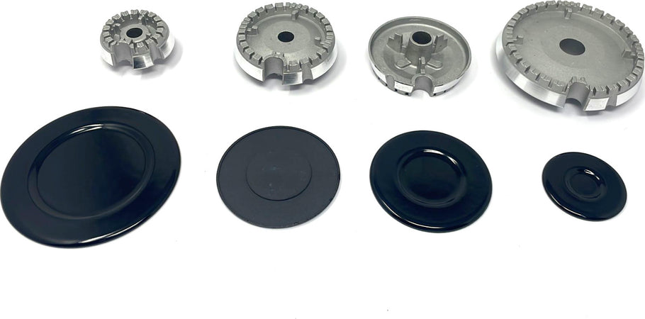 TECNOGAS BRUCIATORI + PIATTELLI SPARTIFIAMMA CUCINA 4 FUOCHI PIANO COTTURA GAS Casa e cucina/Utensili da cucina/Bruciatori da cucina Rossi Ricambi - Venetico Marina, Commerciovirtuoso.it