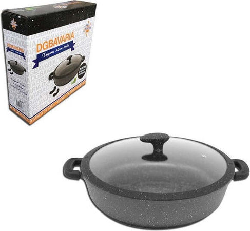 Tegame 32cm Rotondo In Pietra Antiaderente Ad Induzione Con Coperchio Casa e cucina/Pentole padelle e pirofile/Pentole e padelle/Tegami Trade Shop italia - Napoli, Commerciovirtuoso.it