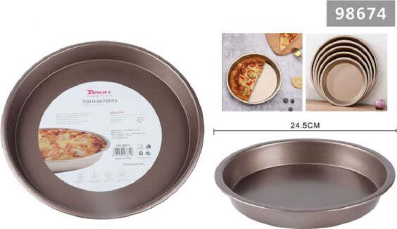 Teglia-Da-Forno-Per-Torte-Dolci-Crostate-Stampo-In-Acciaio-Tortiera-24.5cm-98674