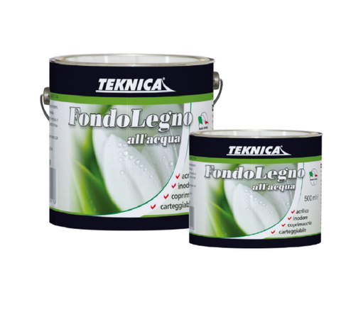 TEKNICA - FONDO LEGNO ALL'ACQUA 2,5 LT BIANCO LUCIDO