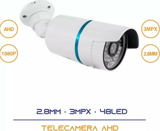 TELECAMERA-AHD-2.8-MM-3-MPX-48-LED-CCD-IR-PAL-VIDEOSORVEGLIANZA