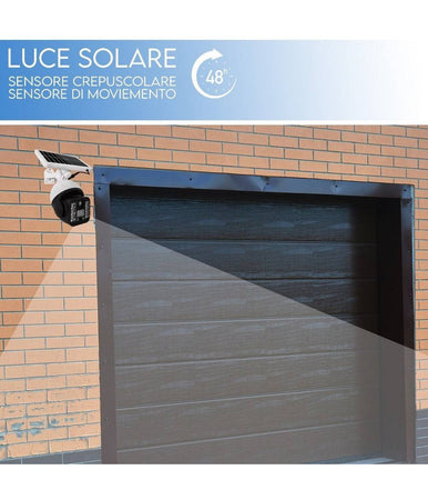 Telecamera Finta Sicurezza Luce Lampada Solare Con Sensore Di Movimento 60 W Led