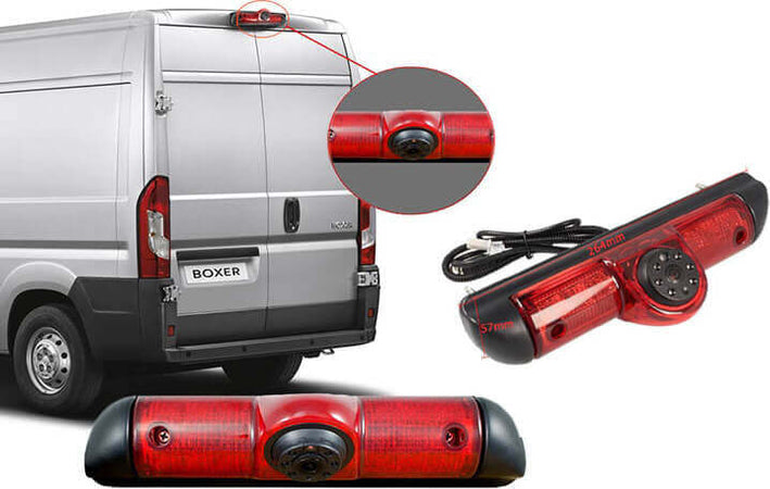 Telecamera-Retromarcia-Specifica-Per-Furgone-Fiat-Ducato-Peugeot-Boxer-Citroen-Jumper-Con-Luci-Led-Terzo-Stop-Posteriore-Carall