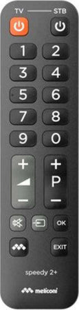 Telecomando-tv-Meliconi-807026-SPEEDY-2+-Nero