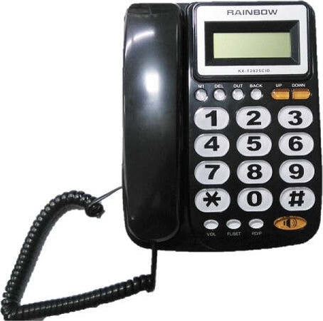 Telefono-Con-Tasti-Grandi-Vivace-Display-Lcd-Extra-Large-Rainbow-T2025cid-Nero