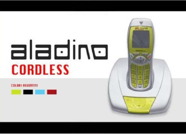 Telefono-Cordless-Aladino-Portatile-Colori-Assortiti-Senza-Fili-Telecom