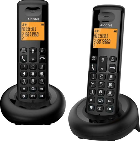 Telefono-Cordless-Alcatel-e160-Duo-Black