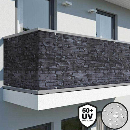Telo-Copertura-Frangivista-Frangivento-Ringhiera-Protezione-Balcone-Pietra-Grigi