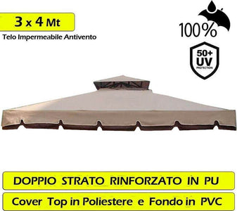 Telo-Copertura-Gazebo-3X4-300gr-Ricambio-Camino-Antivento-Antipioggia-3-x-4-mt