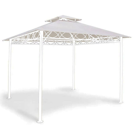 Telo di ricambio universale per gazebo con Air vent copertura Ecrù 180 gr