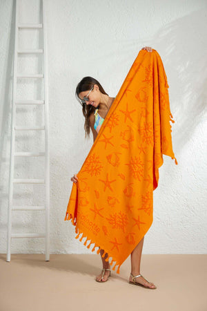 Telo mare spugna velour rasato 90x170 cm - Noi di notte 0442
