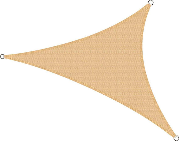 Tenda a vela triangolare Beige, Rete ombreggiante resistente ai raggi uv Giardino e giardinaggio/Arredamento da giardino e accessori/Ombrelloni tende e tettucci parasole/Vele parasole Decor Space - Altamura, Commerciovirtuoso.it