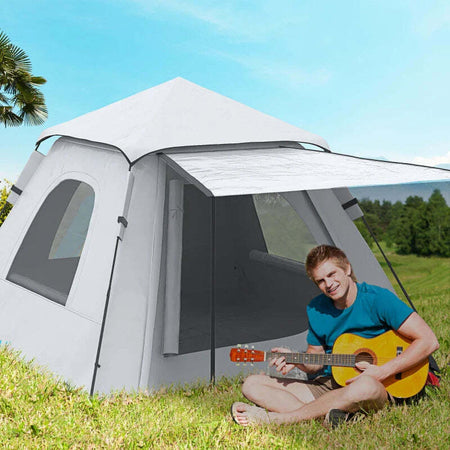 Tenda-da-campeggio-da-2-3-persone-con-Veranda,-210x210x150cm,-grigia-e-bianca-RH1A20-288V00SRRH1