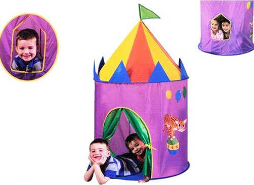 Tenda-da-Gioco-per-Bambini-in-Poliestere-81-x-150-cm-Giardino-Campeggio-Casa