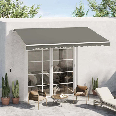 Tenda-da-Sole-per-Esterno-Avvolgibile-a-Bracci-con-Apertura-a-Manovella,-350x250-cm,-Grigio-WE1840-174V00GYWE1